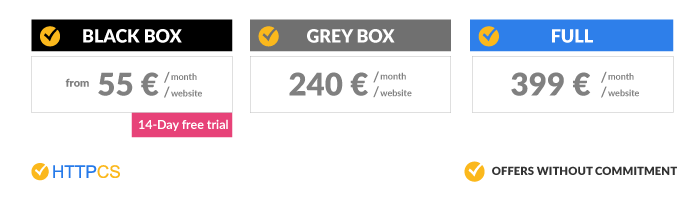 Web vulnerability scanner pricing