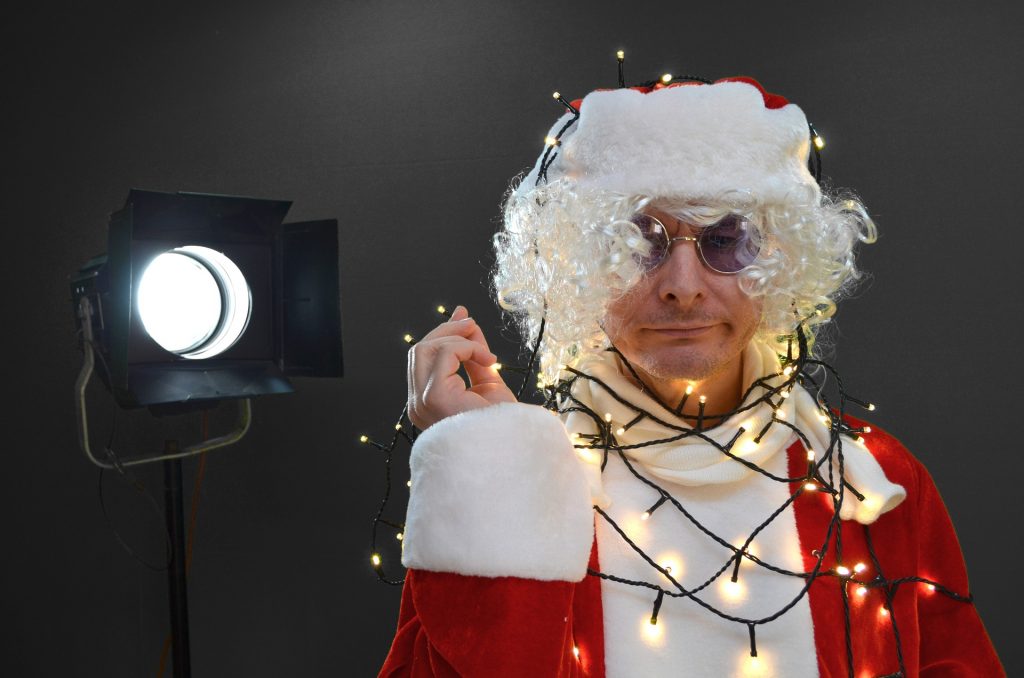 Man dressed as Santa Claus