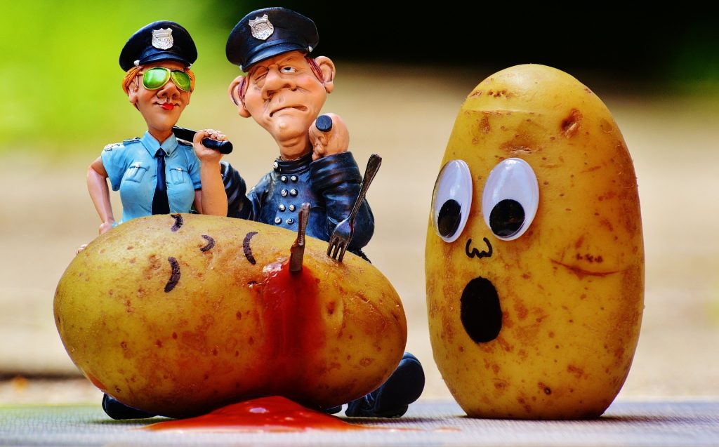 police pomme de terre