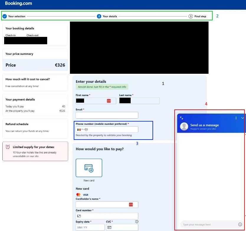 The disturbing elements on the page created by cybercriminals