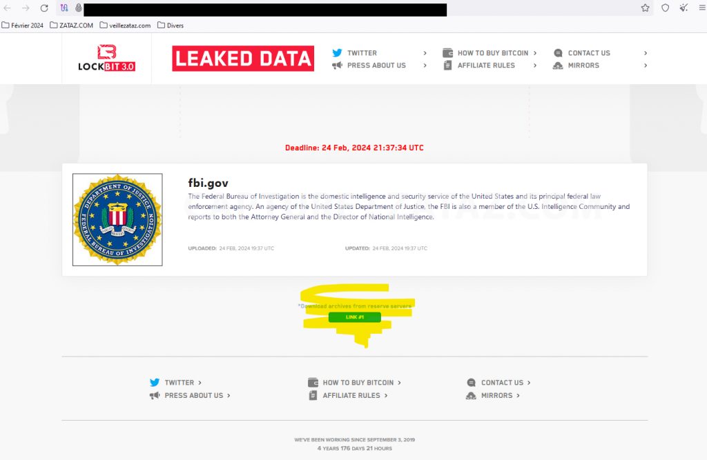 Lockbit troll le FBI