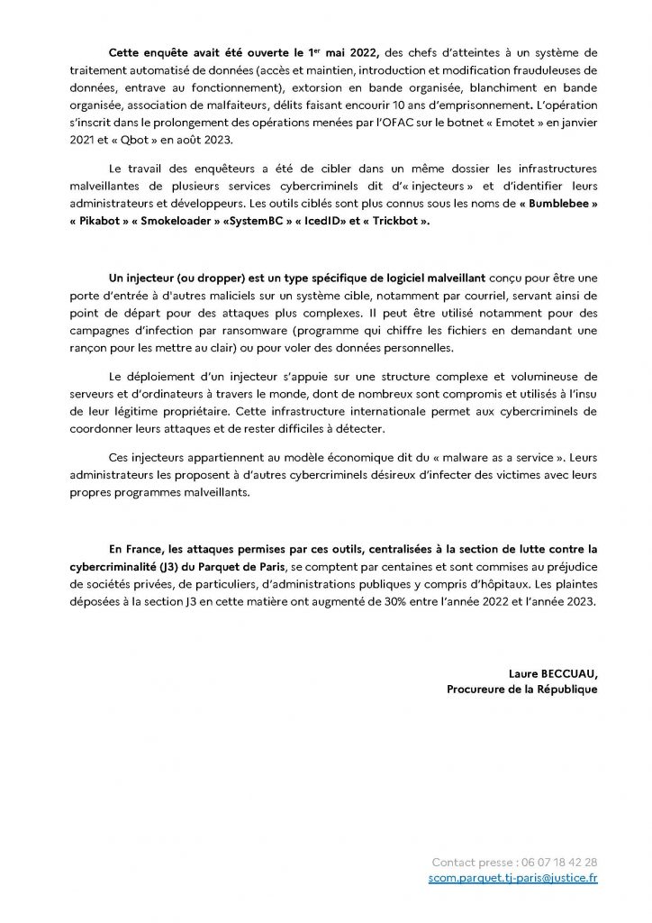 Communiqué de presse page 2